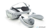 Pico 4 Enterprise Edition 256Gb headset and controllers in a white background for sale at VR Zone in Adelaide Australia