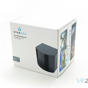 HTC VIVE SteamVR Base Station 2.0 in a white background for sale at VR Zone in Adelaide Australia