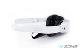 Meta Quest 3 battery headstrap 6000mAh with LCD display in white background for sale at VR Zone in Adelaide Australia