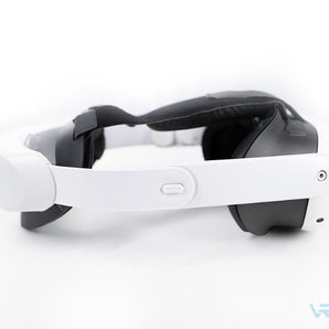 Meta Quest 3 battery headstrap 6000mAh with LCD display in white background for sale at VR Zone in Adelaide Australia