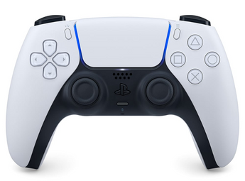Sony PS5 dualsense white controller in white background for sale at VR Zone in Adelaide Australia