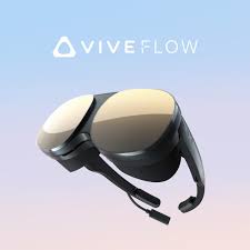 HTC Vive Flow headset in colourful background for sale at VR Zone in Adelaide Australia