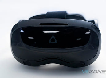 HTC Vive Focus 3 headset in a grey background for sale at VR Zone in Adelaide Australia