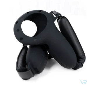 Meta Quest 3 controllers silicone and PU leather covers in black for sale at VR Zone in Adelaide Australia