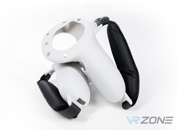 Quest 3 Silicone Grip Controllers White VR Zone