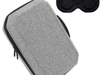 Meta Quest 3 carry case in grey with lens cover in black for sale at VR Zone in Adelaide Australia