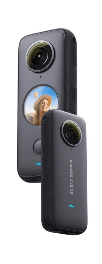 Insta360 One X2, 360 camera in a white background for sale at VR Zone in Adelaide Australia