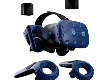 HTC VIVE Pro Eye headset controllers and base stations for sale at VR Zone in Adelaide Australia